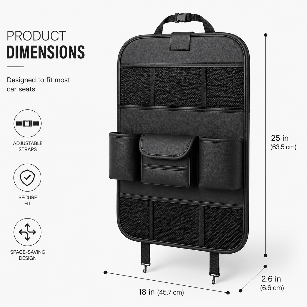 Car Back Seat Organizer