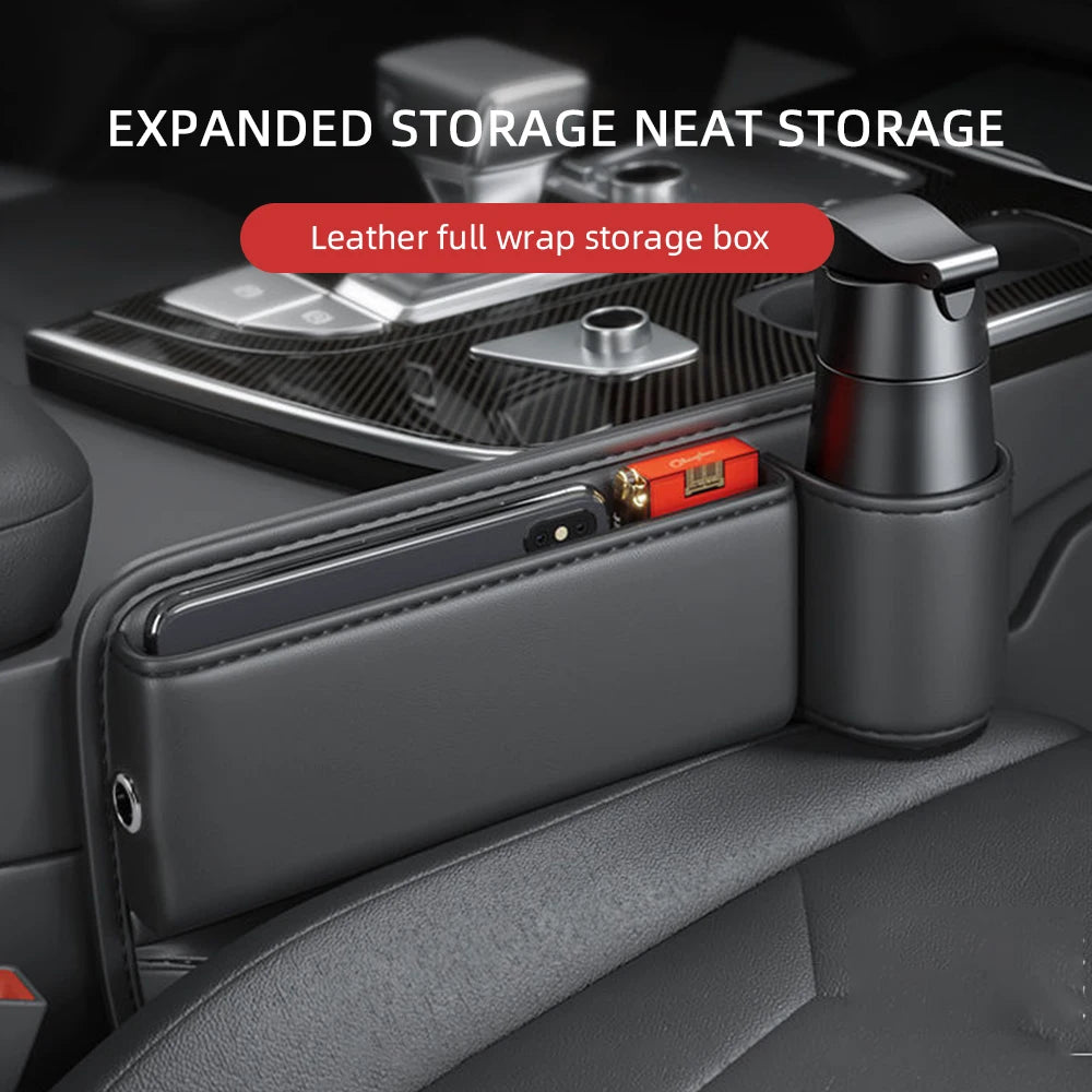 Multi-use car seat gap organiser