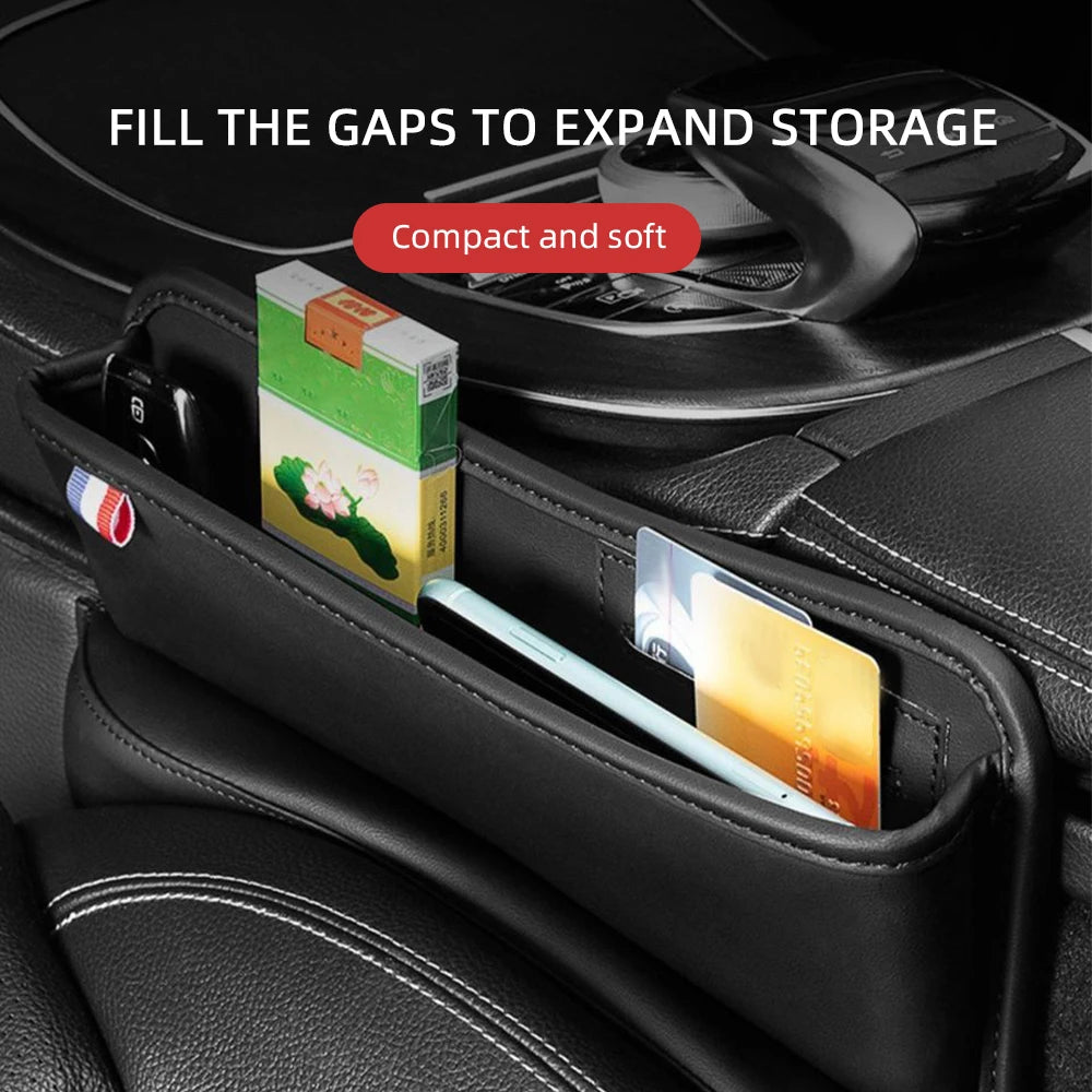 Multi-use car seat gap organiser